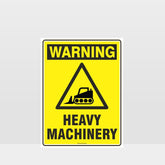 Customized Safety Signs,Warning Heavy Machinery Bulldozer Sign